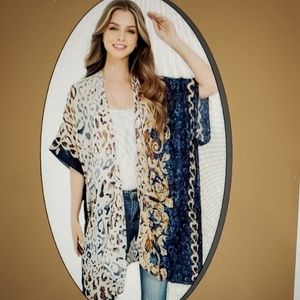 Leopard Boho Print Kimono
